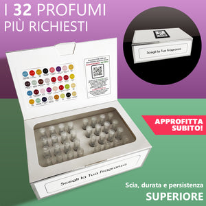 Cofanetto con 32 Profumi con Fragranze Uniche e Diverse