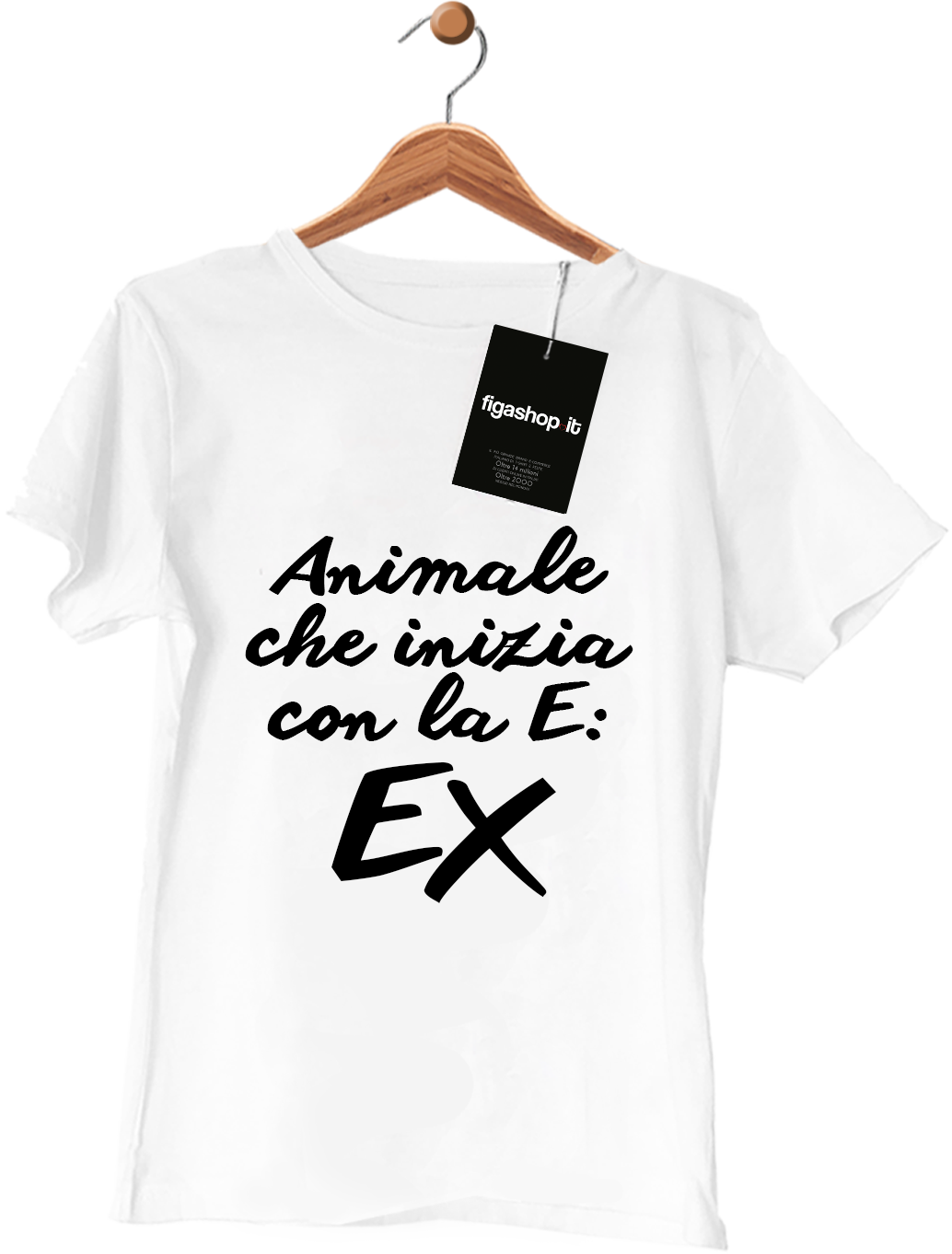 Maglietta Animale che inizia con la E: EX