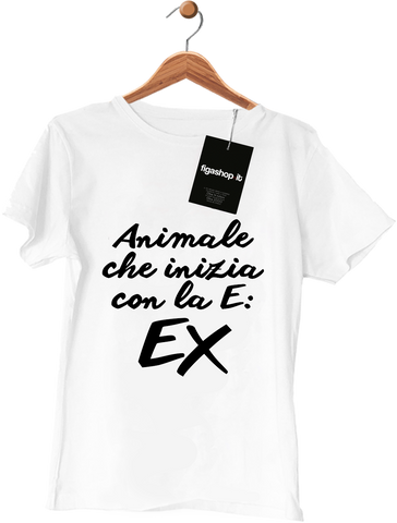 Maglietta Animale che inizia con la E: EX